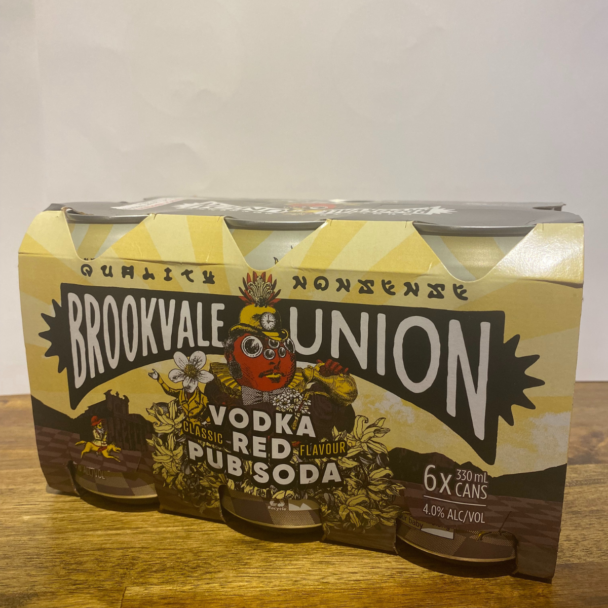 Brookvale Union – Vodka Red Pub Soda – 330ml (6 Pack)
