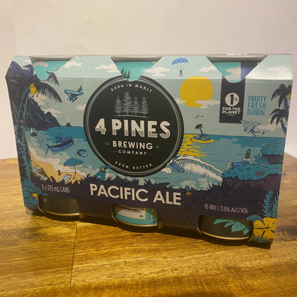 4 Pines – Pacific Ale – 375ml Can – 6 Pack