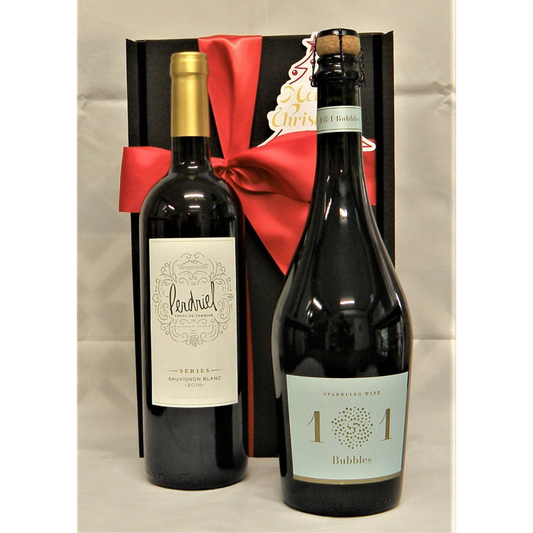 Pedriel – Sauvignon Blanc 2018 & 101 Bubbles Sparkling Wine – Christmas Gift Pack