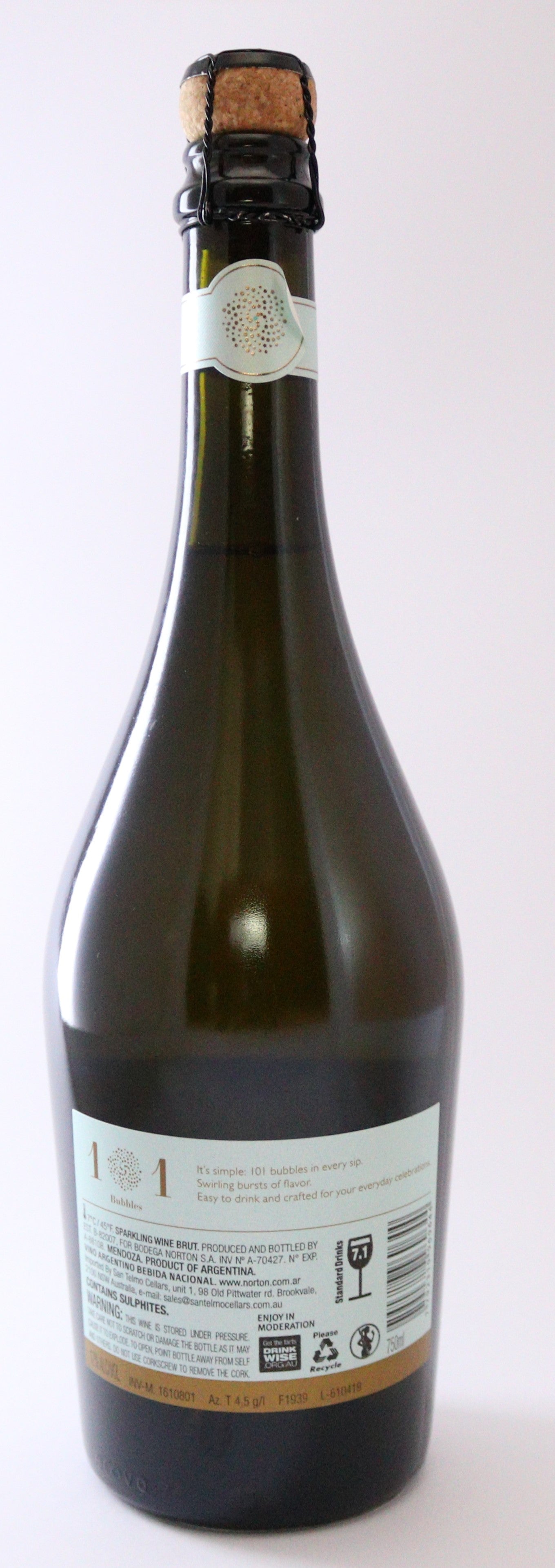101 Bubbles Sparkling White Wine - Premium Sparklin Wine from San Telmo Cellars - Just $21.15! Shop now at San Telmo Cellars